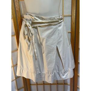 Loft Sz 6 Belted Khaki Skirt
